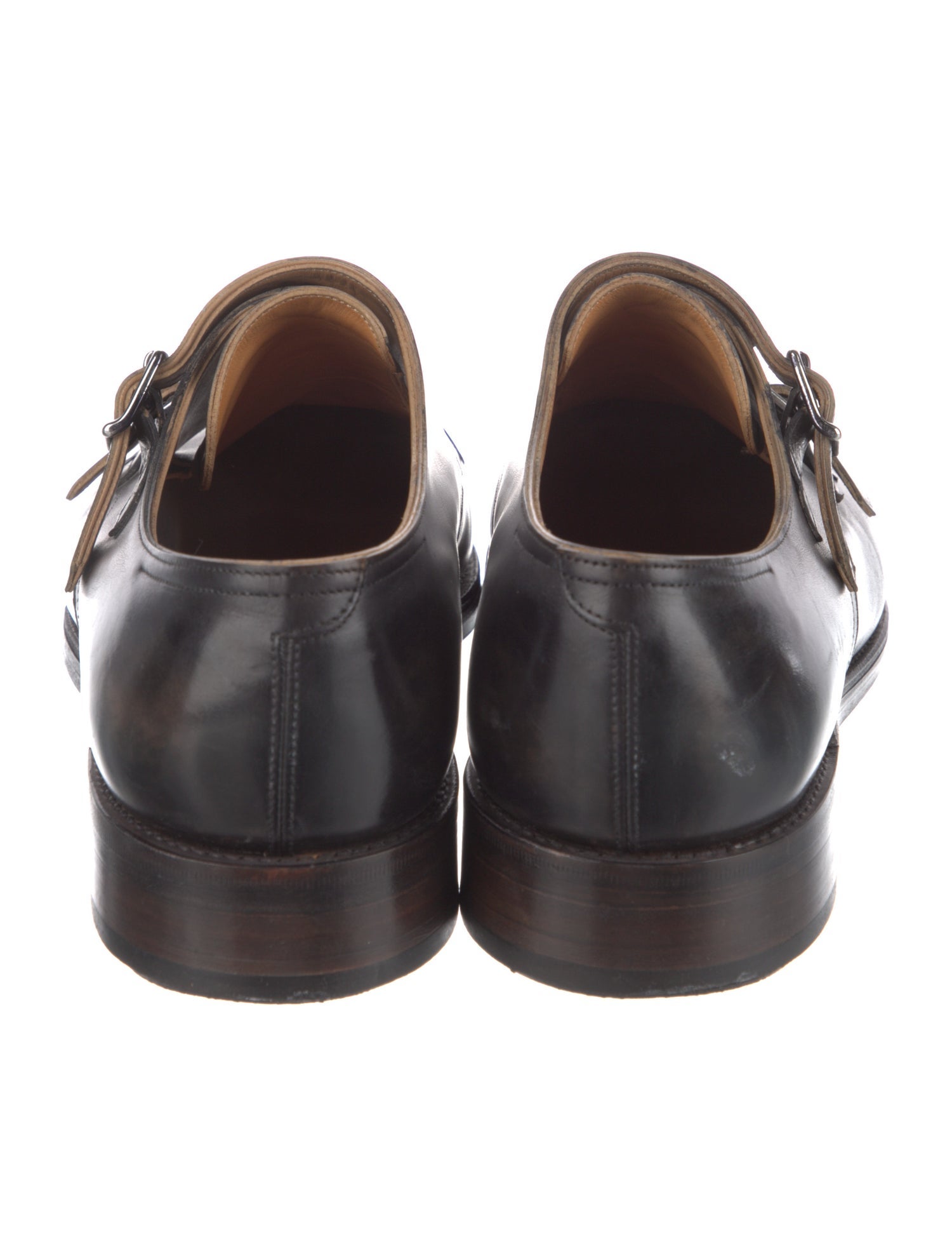 John Lobb Leather Monk Straps
